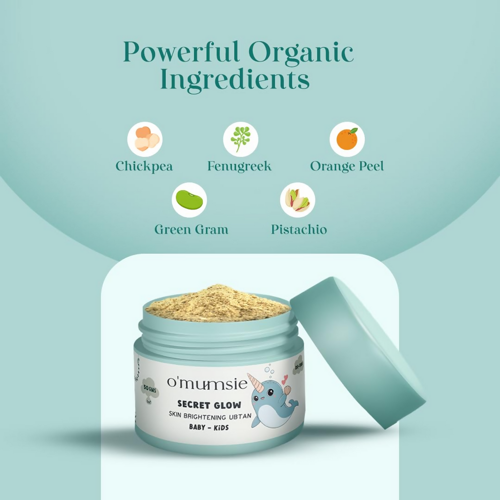 O'Mumsie Secret Glow Skin Brightening Baby Ubtan | Grocsy