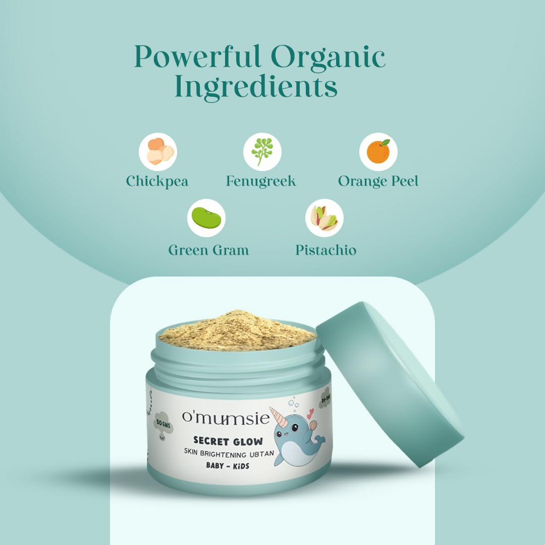 O'Mumsie Secret Glow Skin Brightening Baby Ubtan | Grocsy
