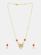 Ruby Raang Rani Pearl Haar Set | Grocsy