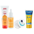 Grocsy CSMS (Cleanser, Serum, Moisturizer, Sunscreen) Glow Combo | Grocsy