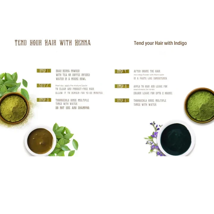 Etheric Indigo Leaves Powder for Chemical Free Natural Hair Colouring & Dye | Amonia Free | Grocsy