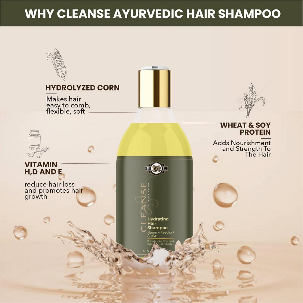 Cleanse Ayurveda Hydrating Hair Shampoo | Grocsy