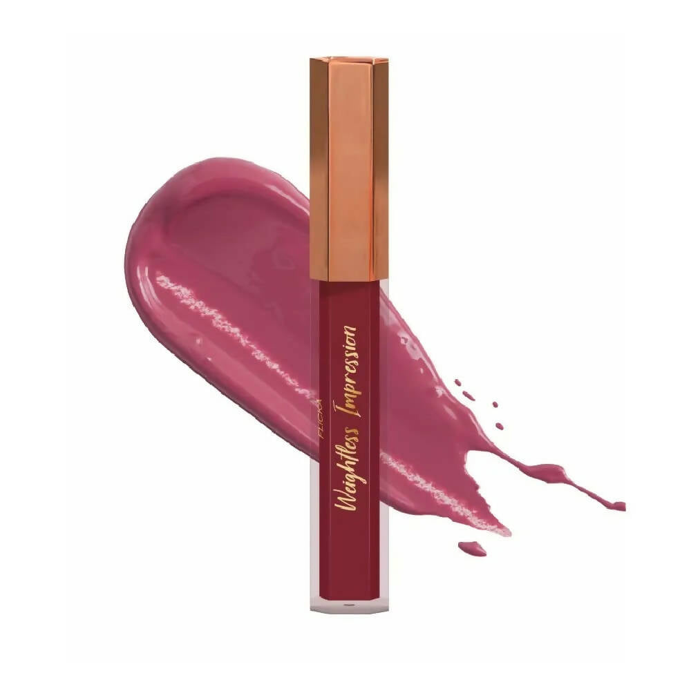FLiCKA Weightless Impression 10 October - Pink Matte Finish Liquid Lipstick | Grocsy