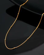 VOJ Gold-Polished Small Gold Beads Chain For Women | Grocsy