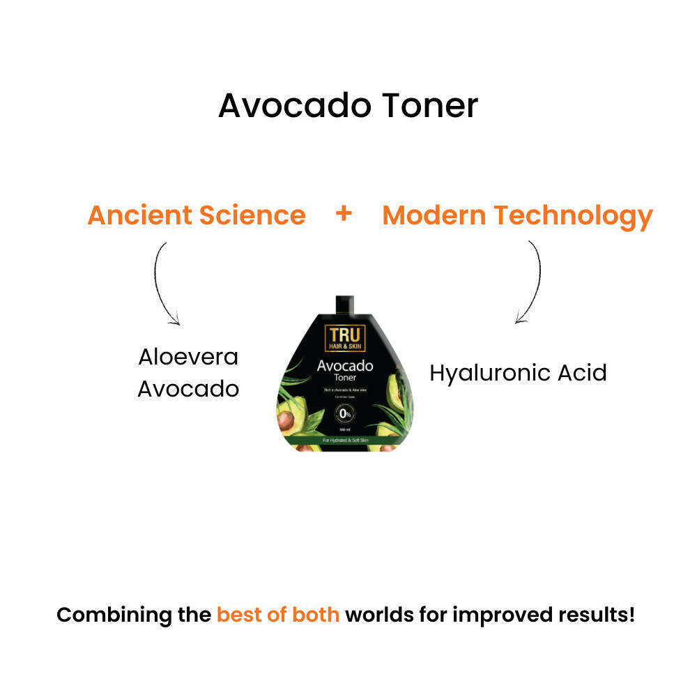 Tru Hair & Skin Avocado & Hyaluronic Acid Toner | Grocsy