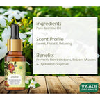 Vaadi Herbals Jasmine 100% Pure Essential Oil Therapeutic Grade | Grocsy