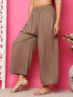 TAG 7 Women Flared Ethnic Palazzos | Grocsy