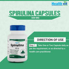 Healthvit Spirulina Capsules | Grocsy