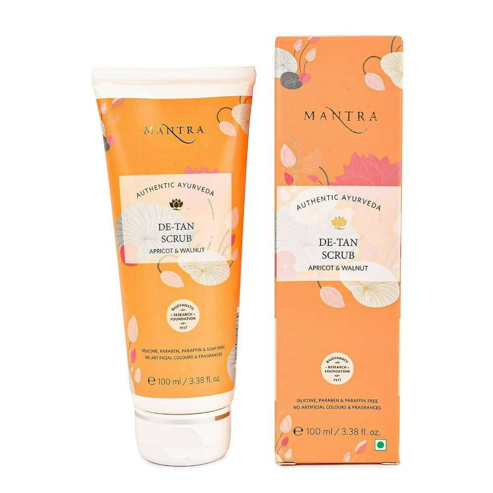 Mantra Herbal De-Tan Scrub Apricot & Walnut | Grocsy