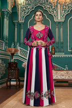 AI Fashion Multi Color Viscose Rayon Designer Navratri Lehenga Choli Collection | Grocsy