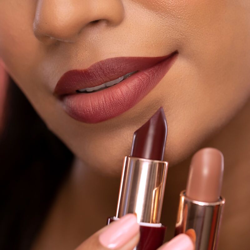 Kay Beauty By Katrina Kaif Matte Drama Long Stay Lipstick - Retro | Grocsy