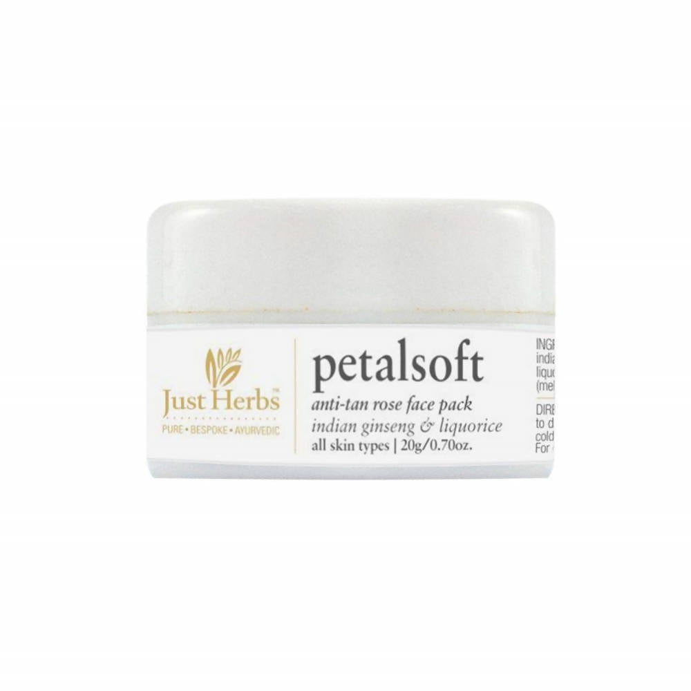 Just Herbs Petalsoft Anti-Tan Rose Face Pack | Grocsy