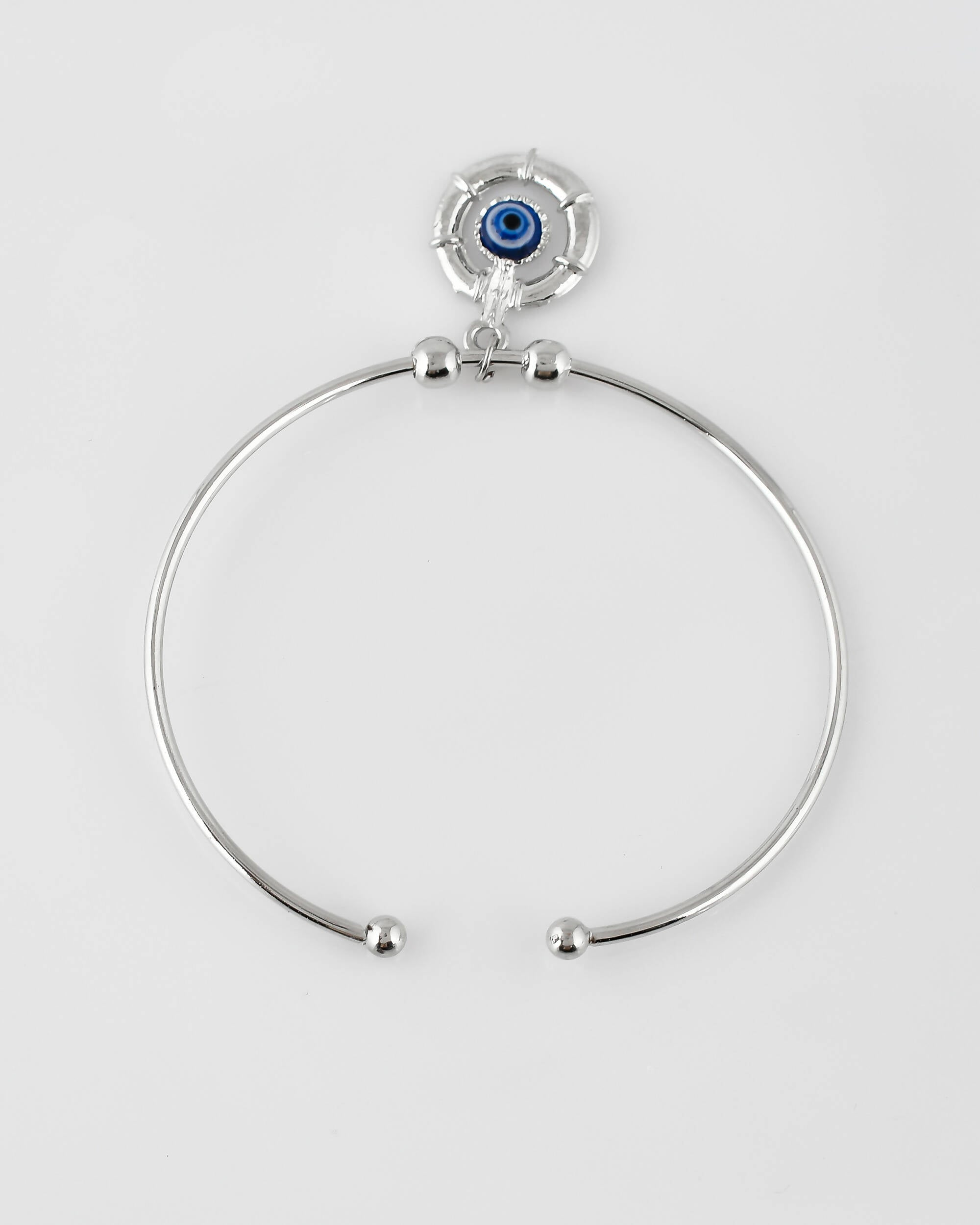 VOJ Stainless Steel Beads Silver Bracelet