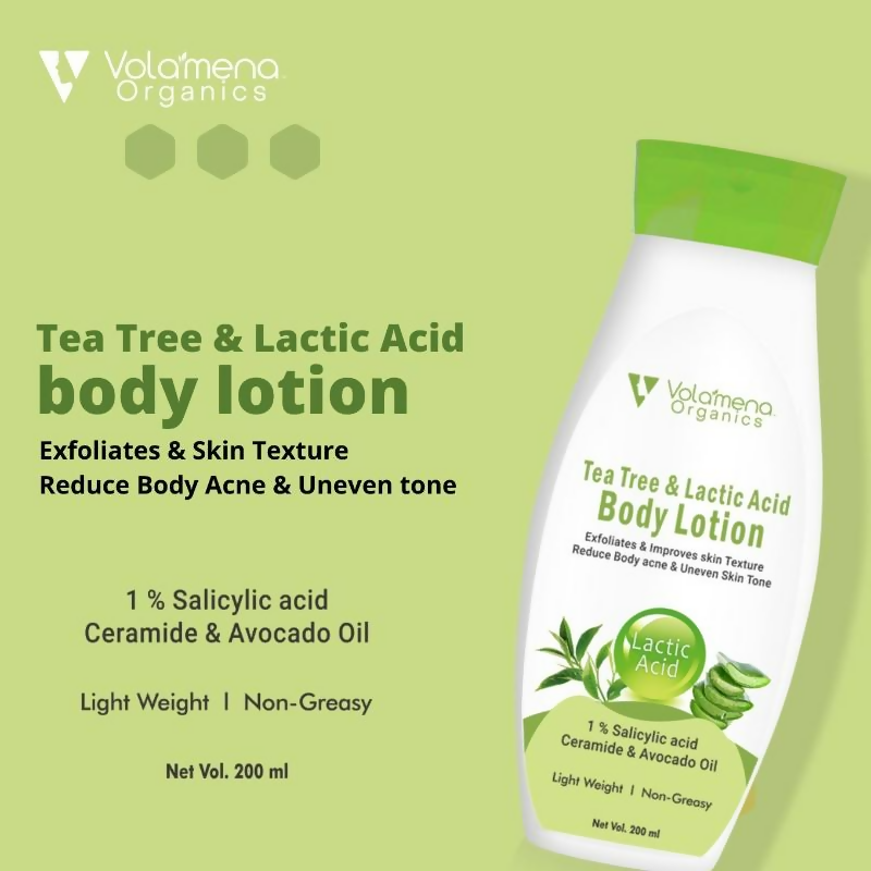 Volamena Tea Tree & Lactic Acid Body Lotion With Ceramide | Grocsy