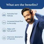 Man Matters Derma Roller 1.00 mm With 540 Titanium Alloy Needles - Promotes Beard Growth & Reduces Acne Scars | Grocsy