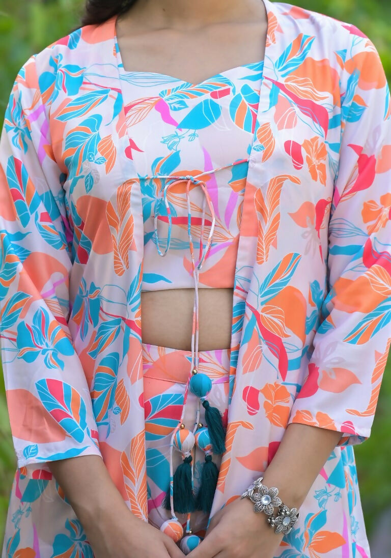 Designer Stylish Off White With Multi Ab Cotton Stitched jacket Style - Anbazaar | Grocsy