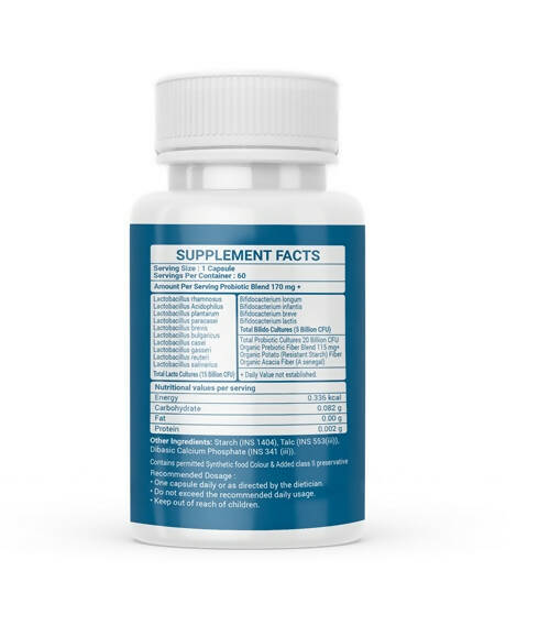 Nutrisouk Pre-Probiotics 20 Billion CFU Capsules | Grocsy
