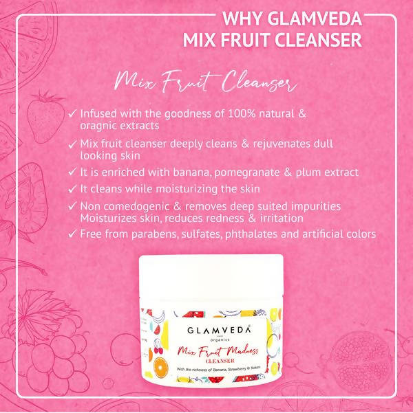 Glamveda Mix Fruit Madness Cleanser | Grocsy