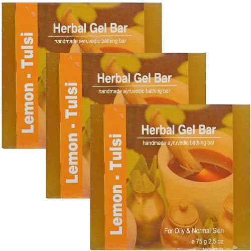 Jain Lemon Tulasi Herbal Gel Bar | Grocsy