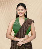 Joban Fashion Women's Green Embroidered Stitched Blouse | Grocsy