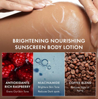 mCaffeine Brightening Raspberry Rush Body Wash & Serum Lotion | Grocsy