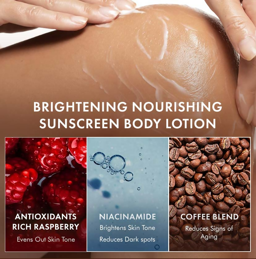 mCaffeine Brightening Raspberry Rush Body Wash & Serum Lotion | Grocsy