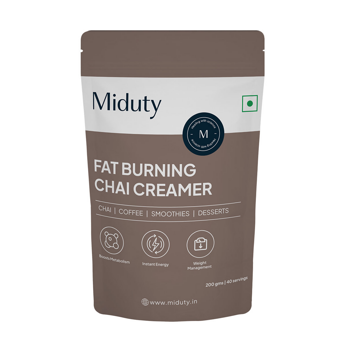 Miduty by Palak Notes Fat Burning Chai Creamer | Grocsy