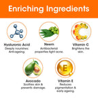 TAC - The Ayurveda Co. Vitamin C Foaming Face Wash for Face Brightening, Clean & Glowing Skin for Women & Men | Grocsy