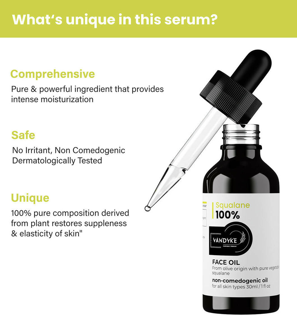 Vandyke Squalane 100% Face Oil | Grocsy