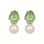 Nuyug Green Emerald Elegance Anti Tarnish Studs | Grocsy