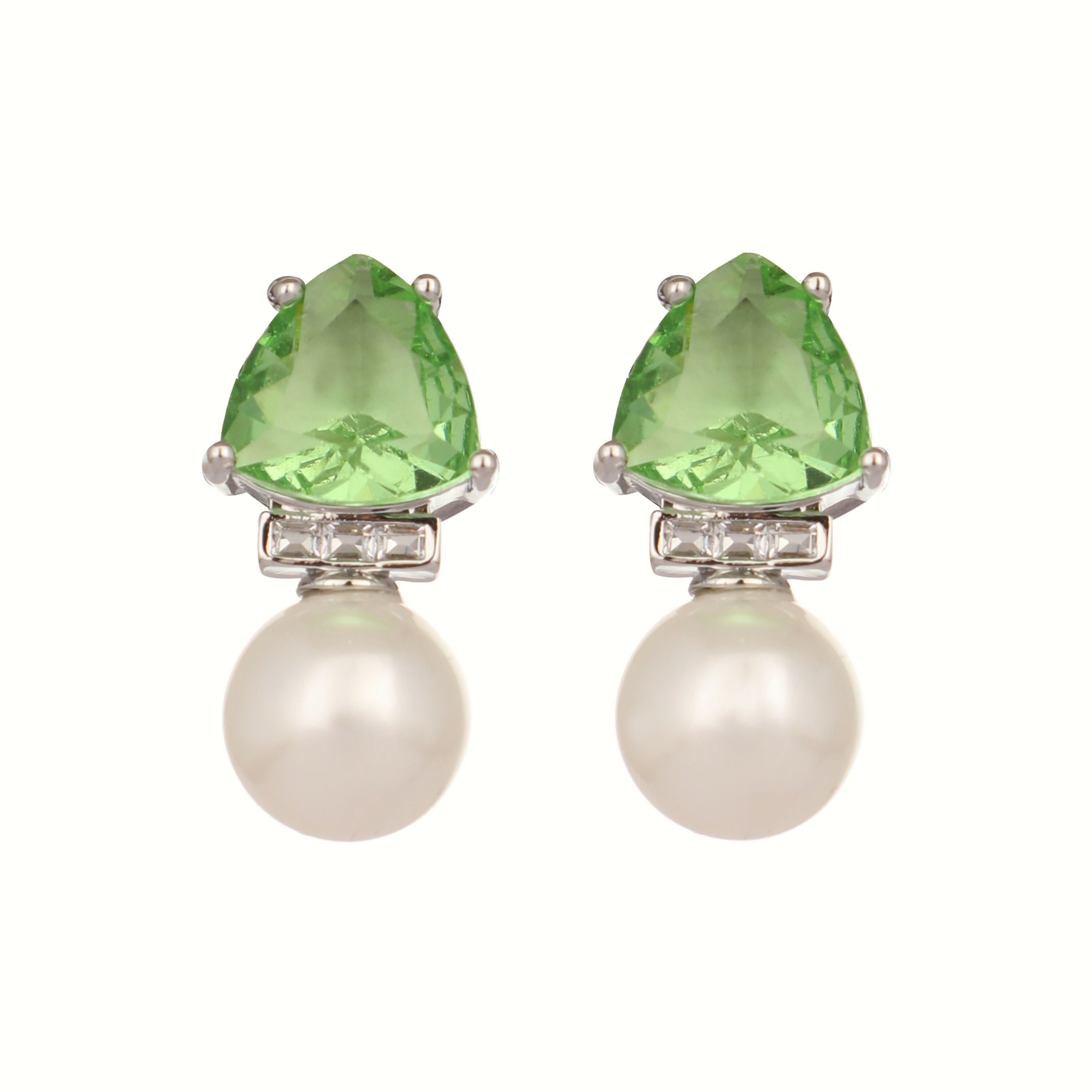 Nuyug Green Emerald Elegance Anti Tarnish Studs | Grocsy