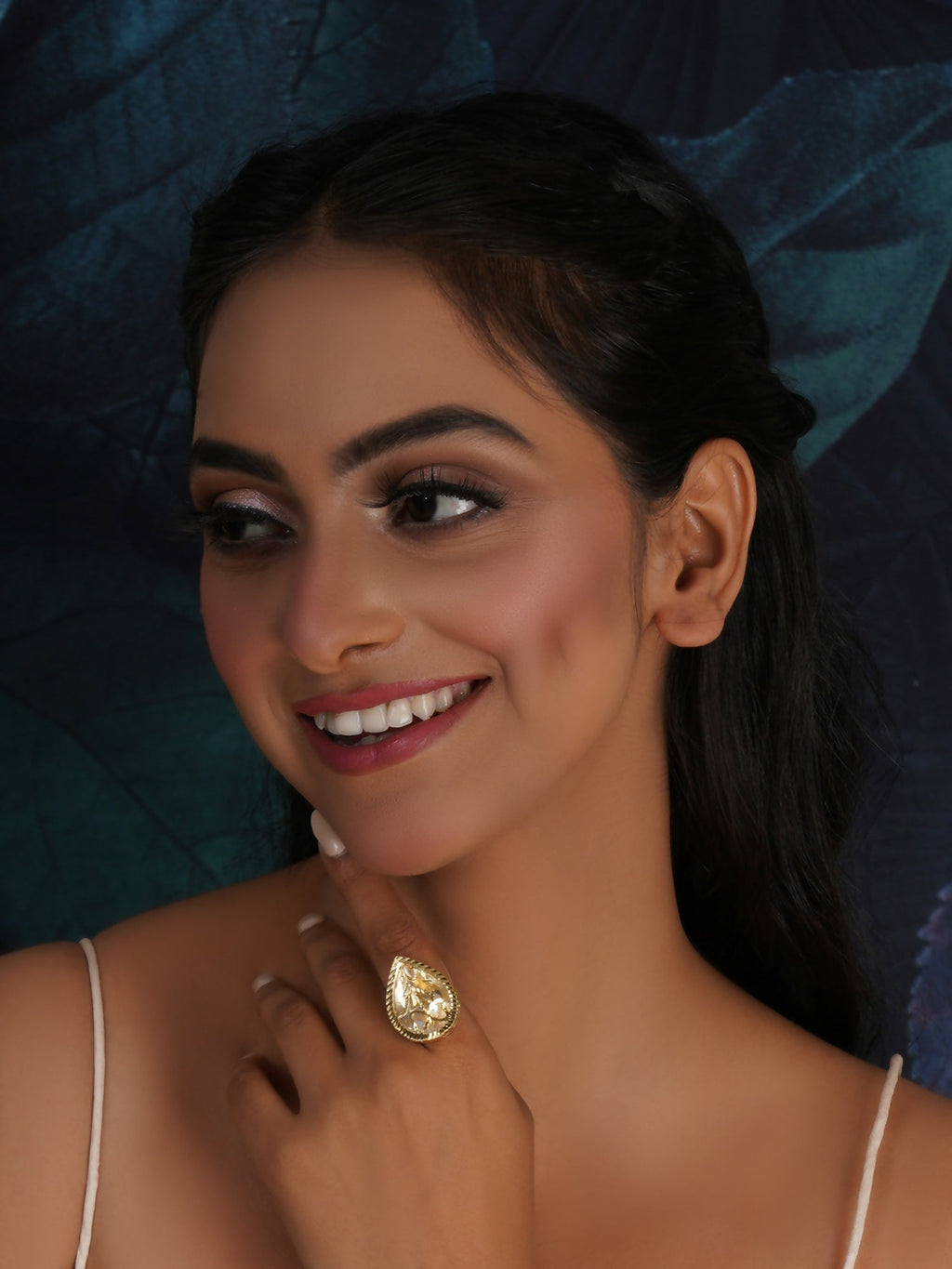 Kundan Ring (gold) - Ruby Raang | Grocsy