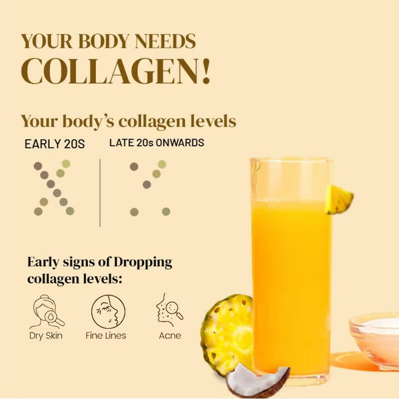 Wellbeing Nutrition Glow Korean Marine Collagen Peptides - Pina Colada Flavor | Grocsy