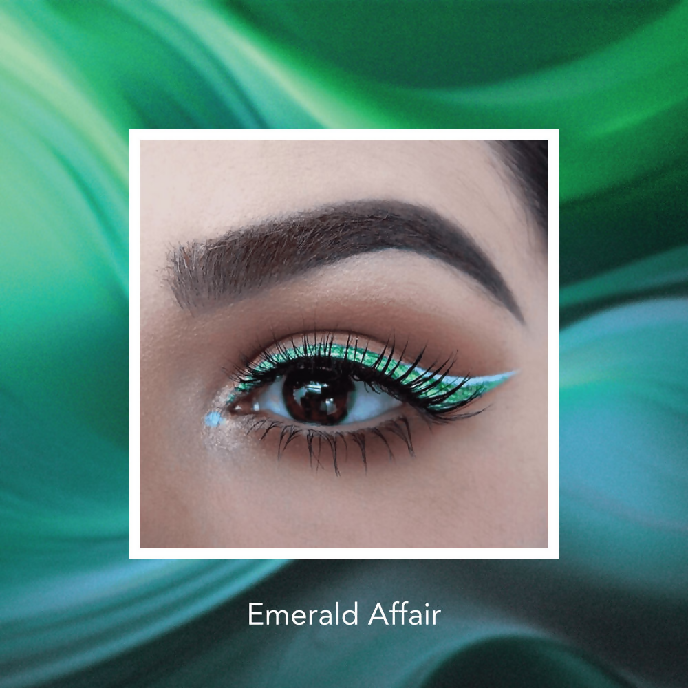 Blue Heaven Holographic, Smudge Proof & Waterproof Eyeliner - Emerald Affair | Grocsy