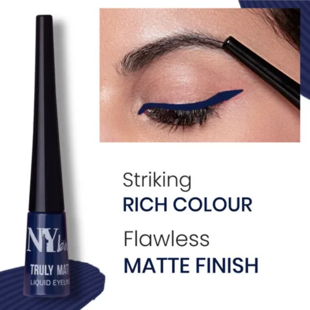 NY Bae Truly Matte Liquid Eyeliner - Nice Navy | Grocsy