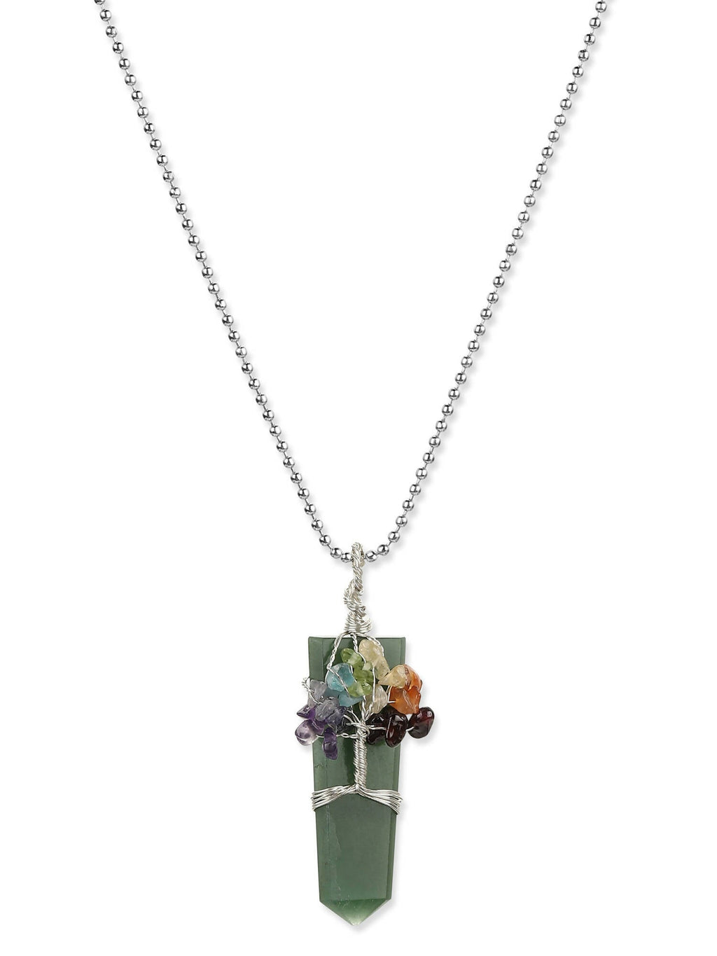 Women's Silver-Plated Necklace - Ruby Raang | Grocsy