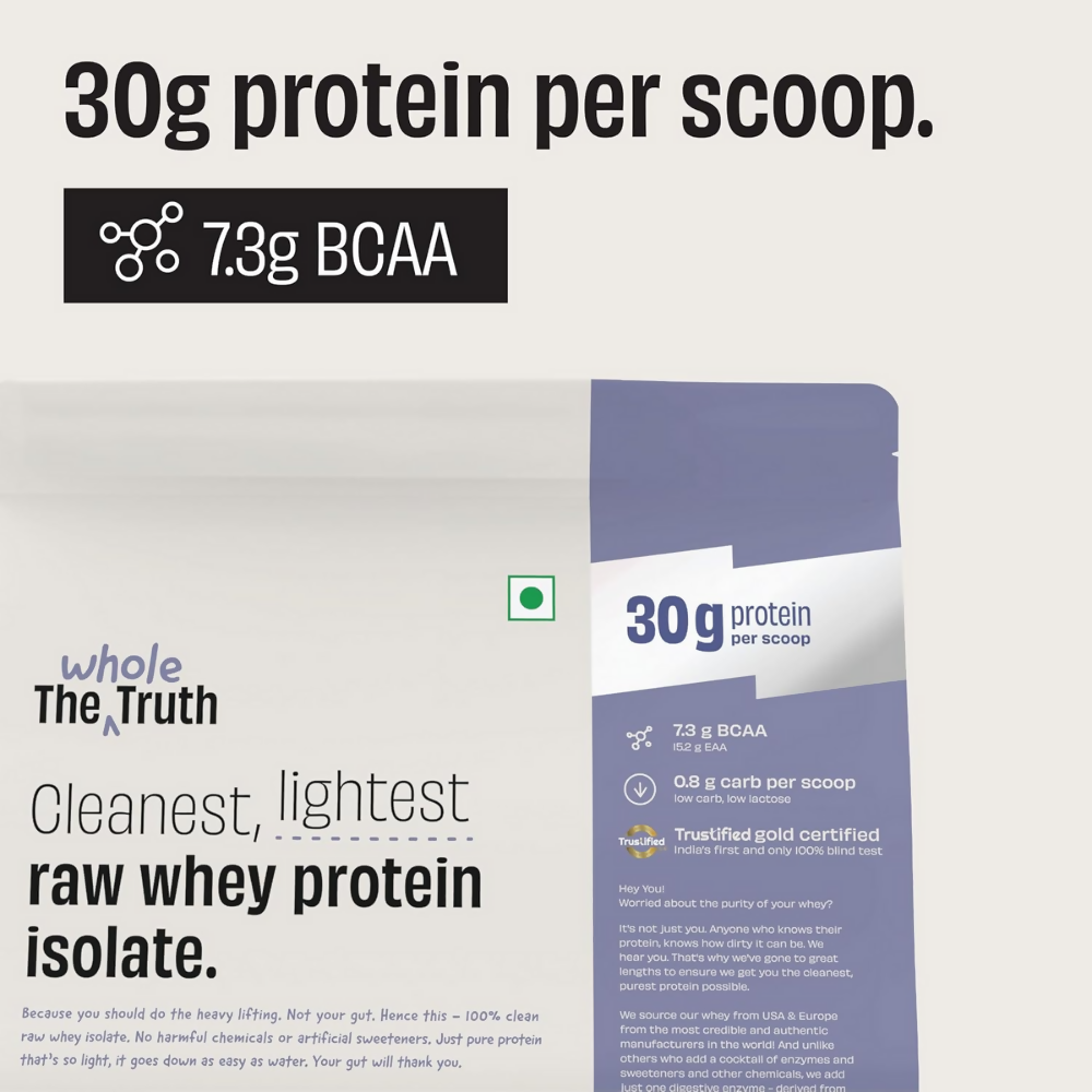 The Whole Truth Whey Protein Isolate Unflavoured | Grocsy