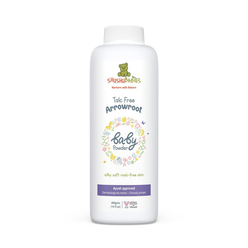 ShuShu Babies Talc Free Baby Powder with Arrowroot Extracts (under 0-3 Years Baby) | Grocsy