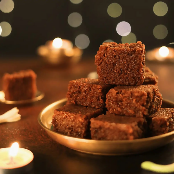 Sweet Karam Coffee Jaggery Coconut Burfi | Grocsy