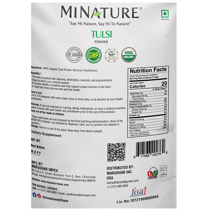 Minature Tulsi Organic Powder | Grocsy