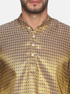 Sethukrishna Men Blue Kurta with Pyjamas | Grocsy