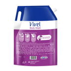 Vivel Fragrant Body Wash Lavender & Almond Oil Shower Gel Supersaver XL Refill Pouch | Grocsy