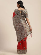 Saree Mall Red Art Silk Sarees | Grocsy