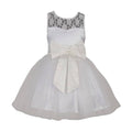 Asmaani Baby Girl Half White Color Satin Knee Length Frock (AS-DRESS-22026) | Grocsy
