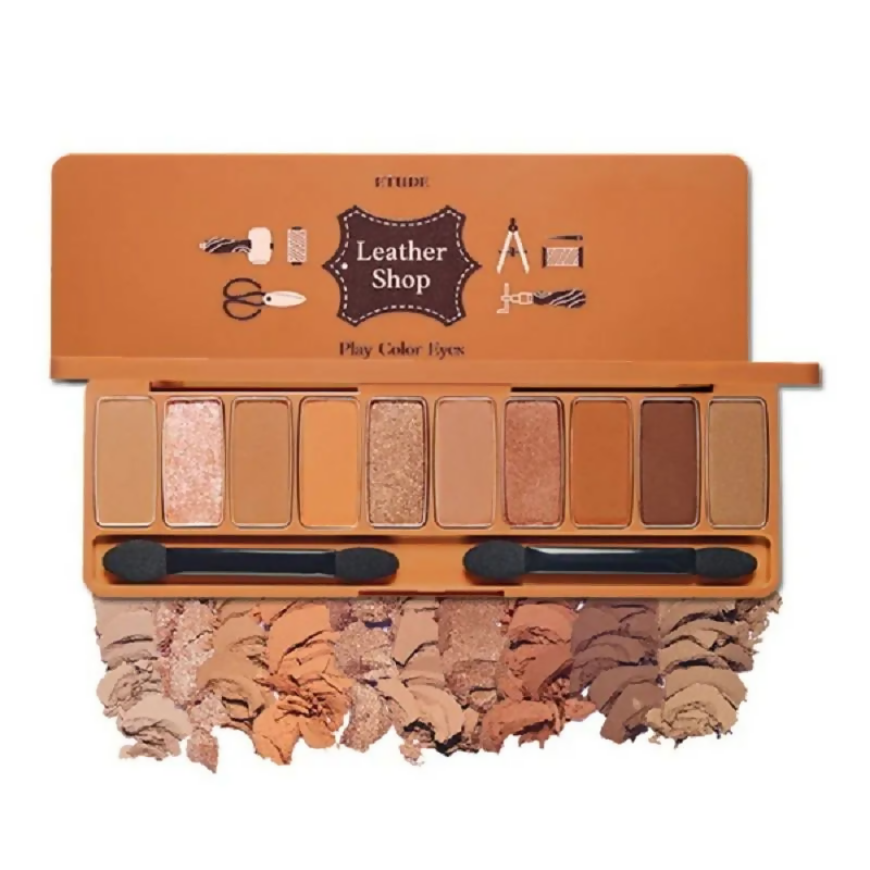 Etude House Play Color Eyes Leather Shop - 10 Color Eye Shadow Palette | Grocsy