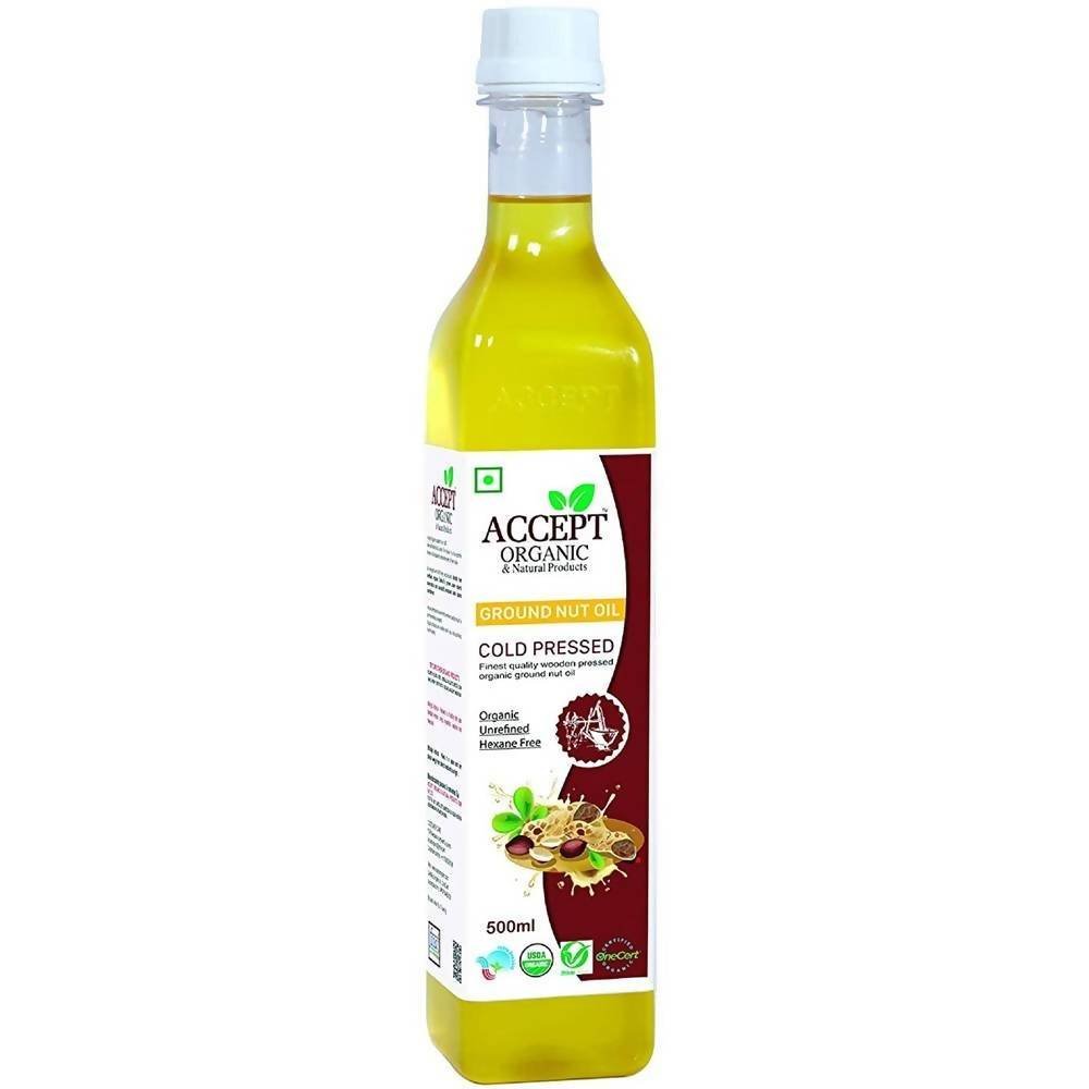 Accept Organic Cold Pressed Groundnut Oil | Grocsy