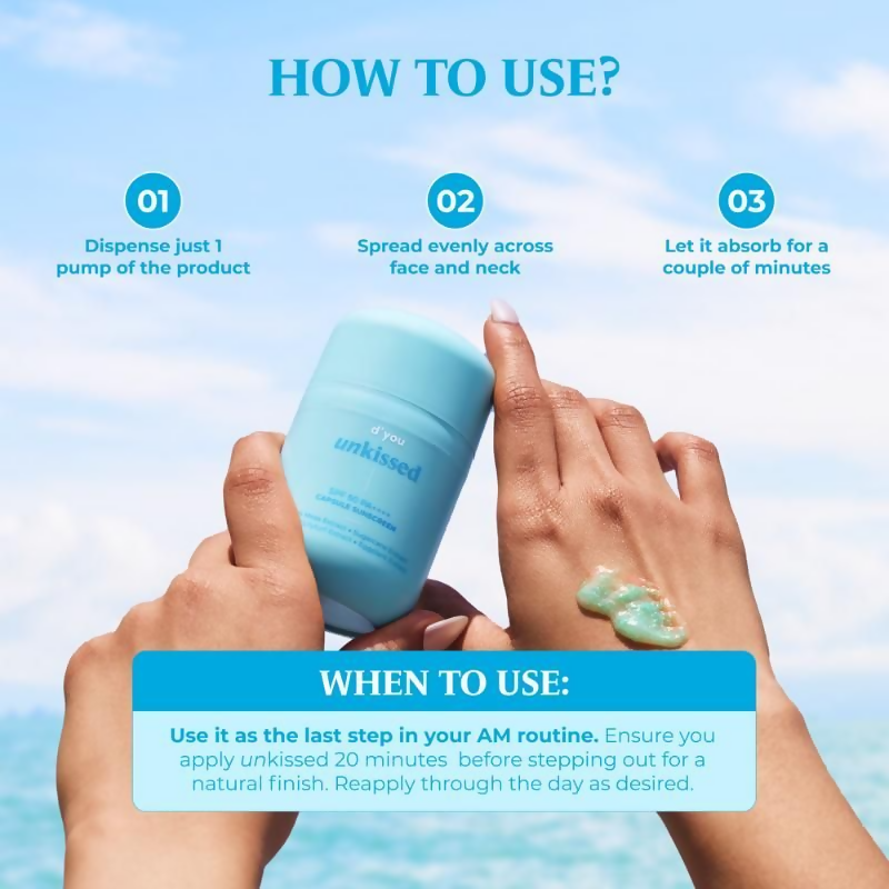 d'you Unkissed Serum Sunscreen SPF 50 & PA++++ | Grocsy