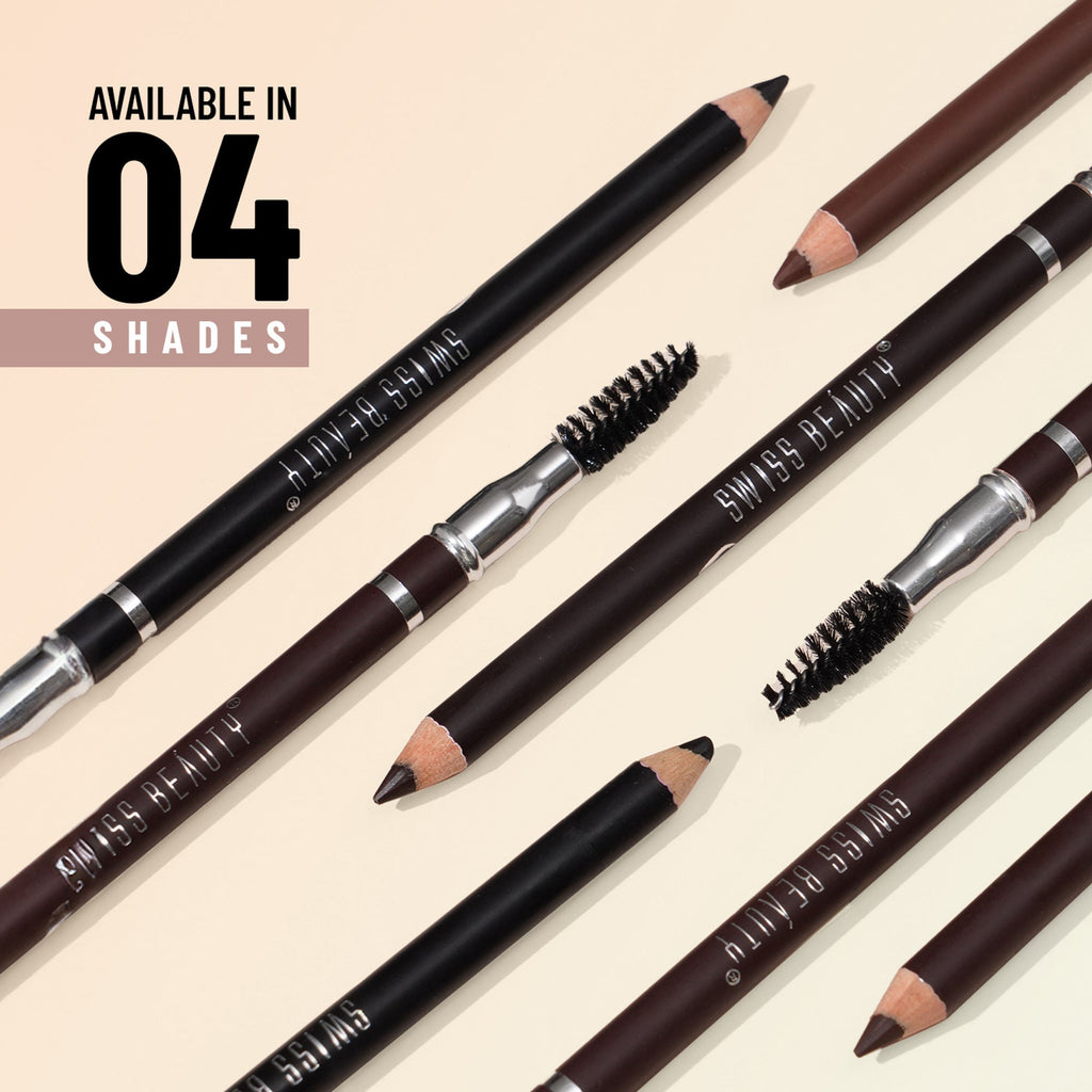 Swiss Beauty Brow Definer Pencil - 03 Deep Brown | Grocsy