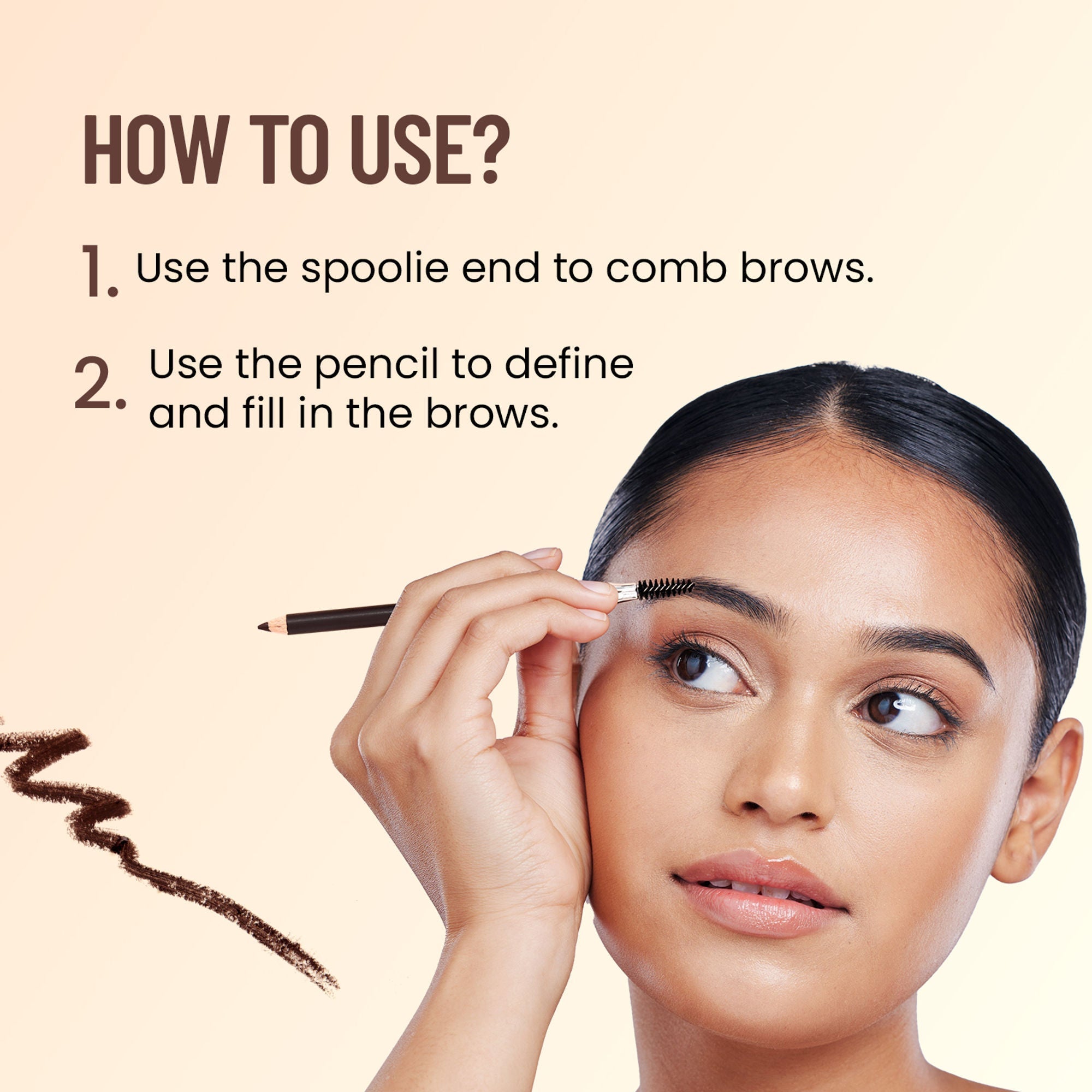 Swiss Beauty Brow Definer Pencil - 03 Deep Brown | Grocsy