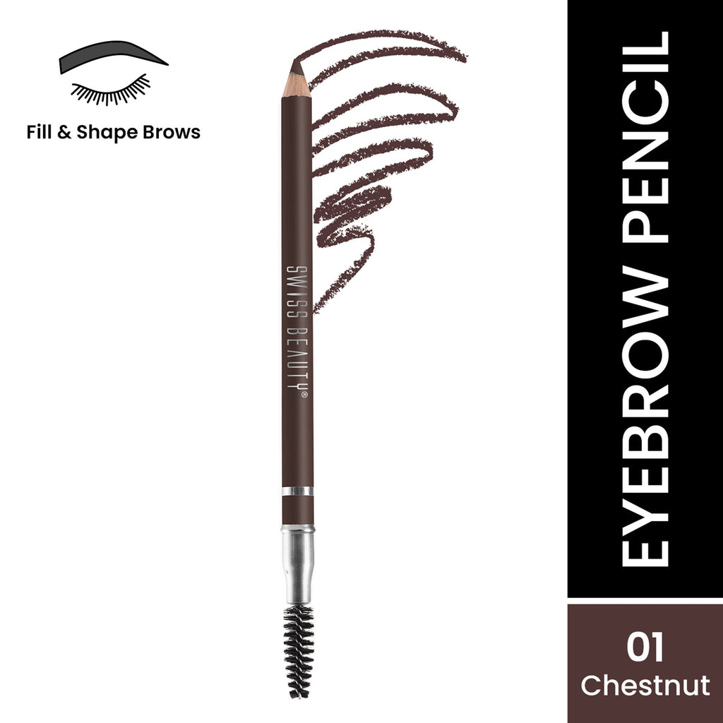 Swiss Beauty Brow Definer Pencil - 01 Chestnut | Grocsy
